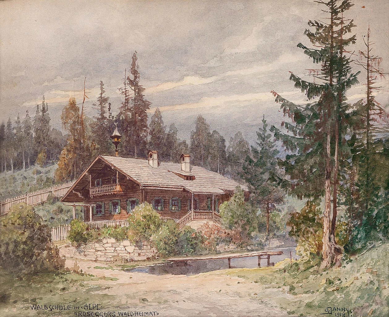 Scuola forestale ad Alpl - La patria forestale di Rossegger, 1928